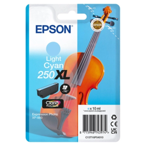 Oryginalny Tusz Light Cyan EPSON 250XL T16P5, C13T16P54010